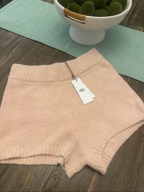 UGG Women's Soft Knit Lounge Bike Shorts in Blush